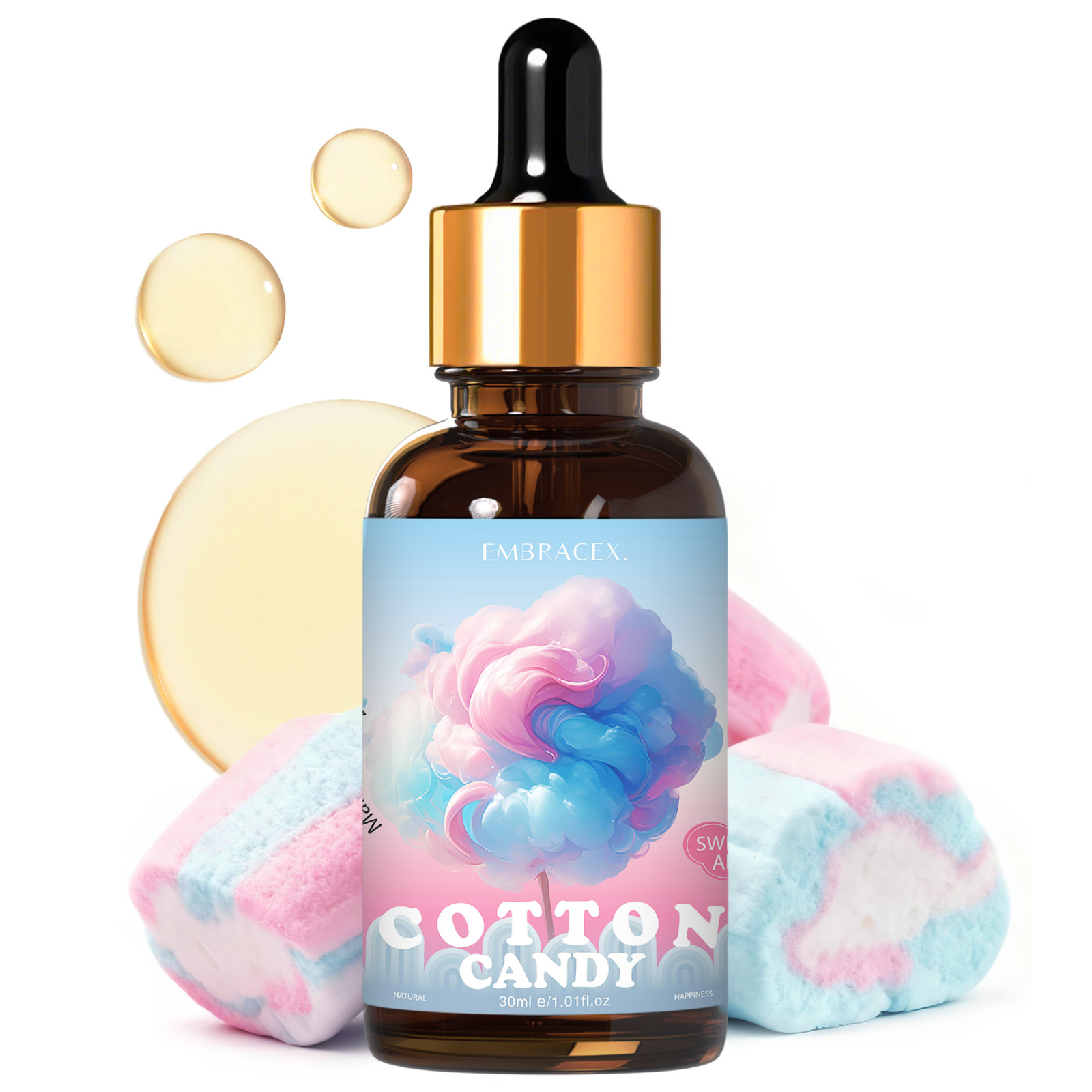 Perfume Fragrance Oils For Candles - น้ำมันหอมระเหยคอตตอนแคนดี้ 30 มล. อุปกรณ์ในรถยนต์, โครงการ DIY,