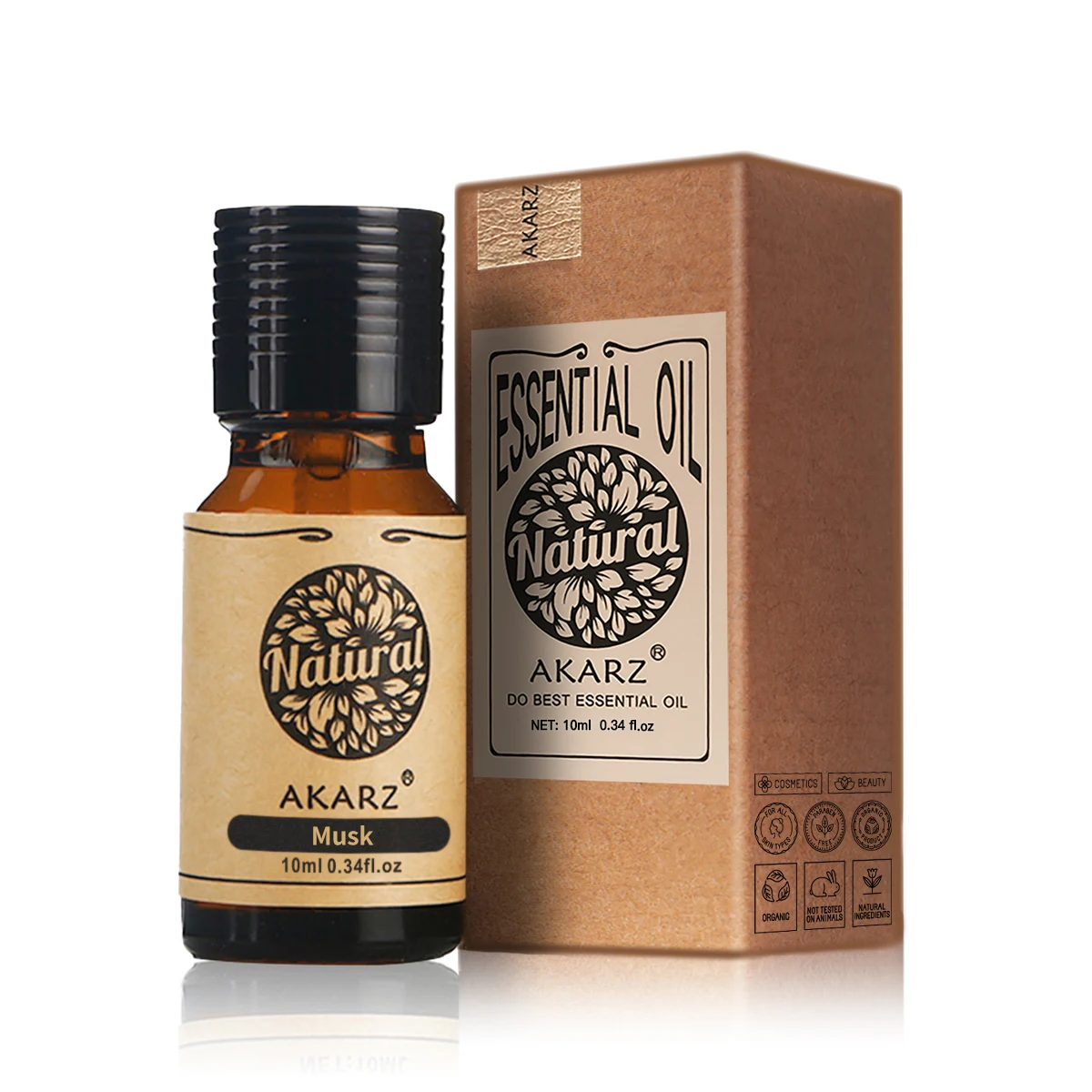 Sandalwood Perfume Oil - AKARZ Musk Essential Oil น้ํามันหอมระเหยจากธรรมชาติบรรเทา Nerve
