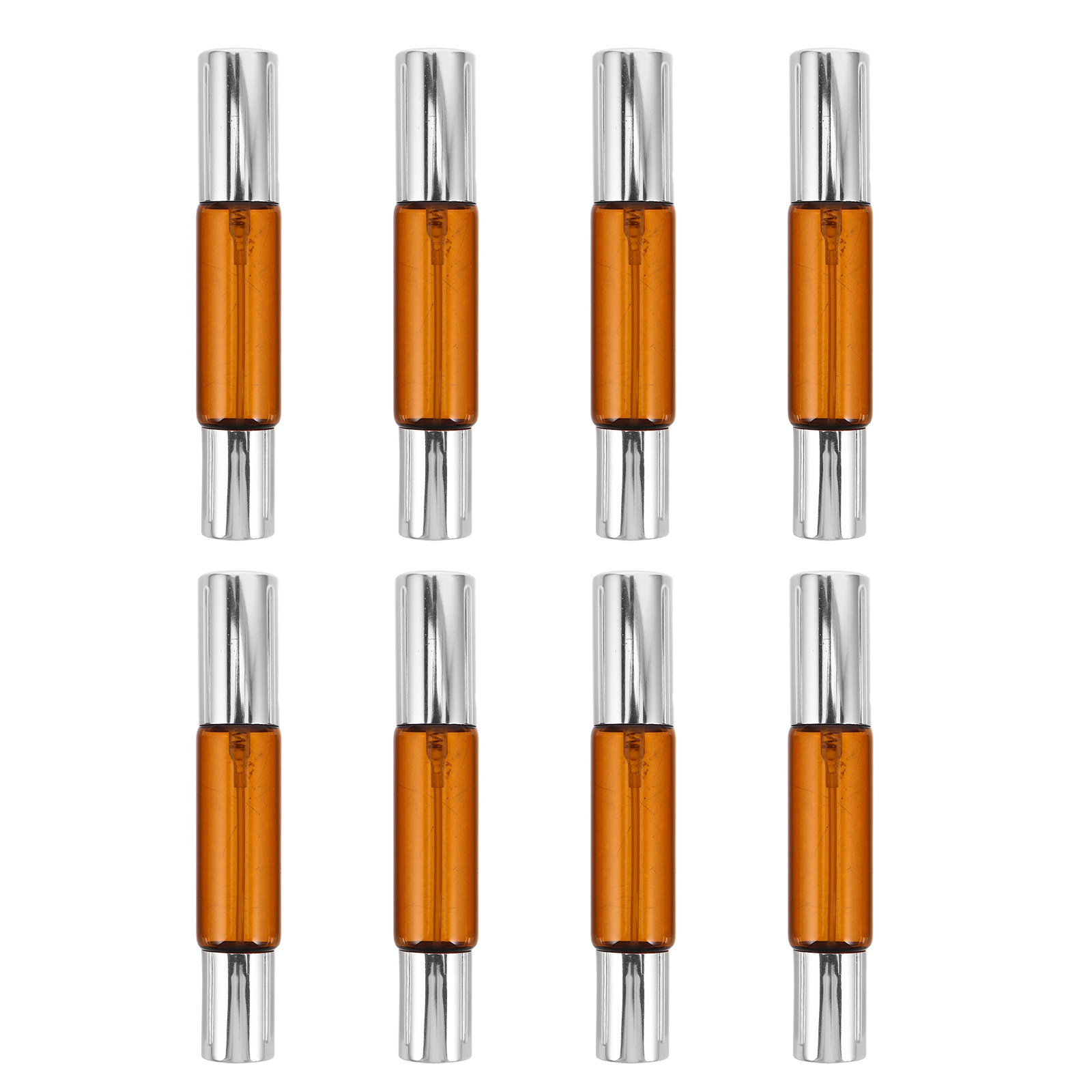 Fragrance-Oils Perfume - ขวดเติมน้ำมันหอมระเหย 10 มล. ป้องกันการรั่วซึม ขวดแก้วใสขนาดเล็กพกพาสะดวกสำหรับน้ำหอมเดินทางและอโรมาเธอราพี