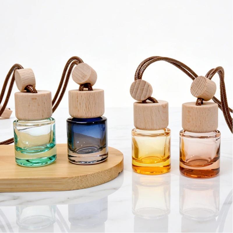 Fragrance-Oils Perfume - ขวดน้ำมันหอมระเหยแบบจี้กลมขนาดเล็ก สำหรับปรับอากาศในรถยนต์ น้ำหอมตกแต่ง