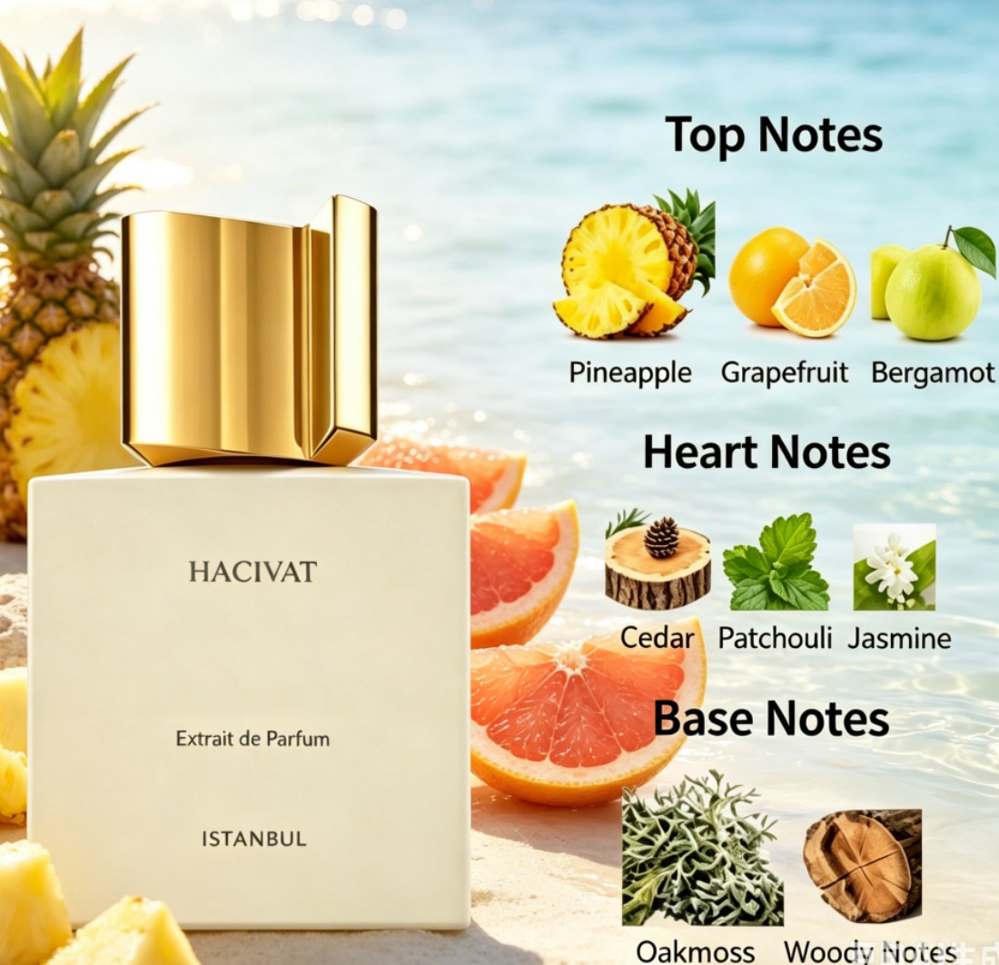 Perfume New Fragrance - Hacivat-น้ำหอมสเปรย์กลิ่นกลางใหม่ล่าสุด ขนาด 3.4 ออนซ์/100 มล. ดีไซน์สไตล์ตะวันตกพร้อมกลิ่นไม้