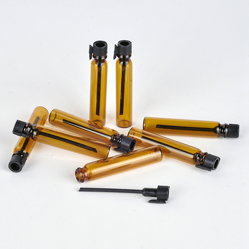 100pcs 1/2ml Mini Amber แก้วขน - Perfume Fragrance Lab บทวิจารณ์และราคา